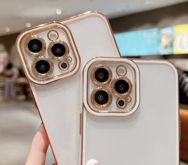 Transparent Gold Plated iPhone Case - Image 3